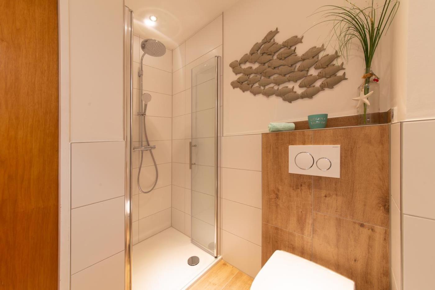 Ferienwohnung Kleine Strandkoje 하프크루그 외부 사진