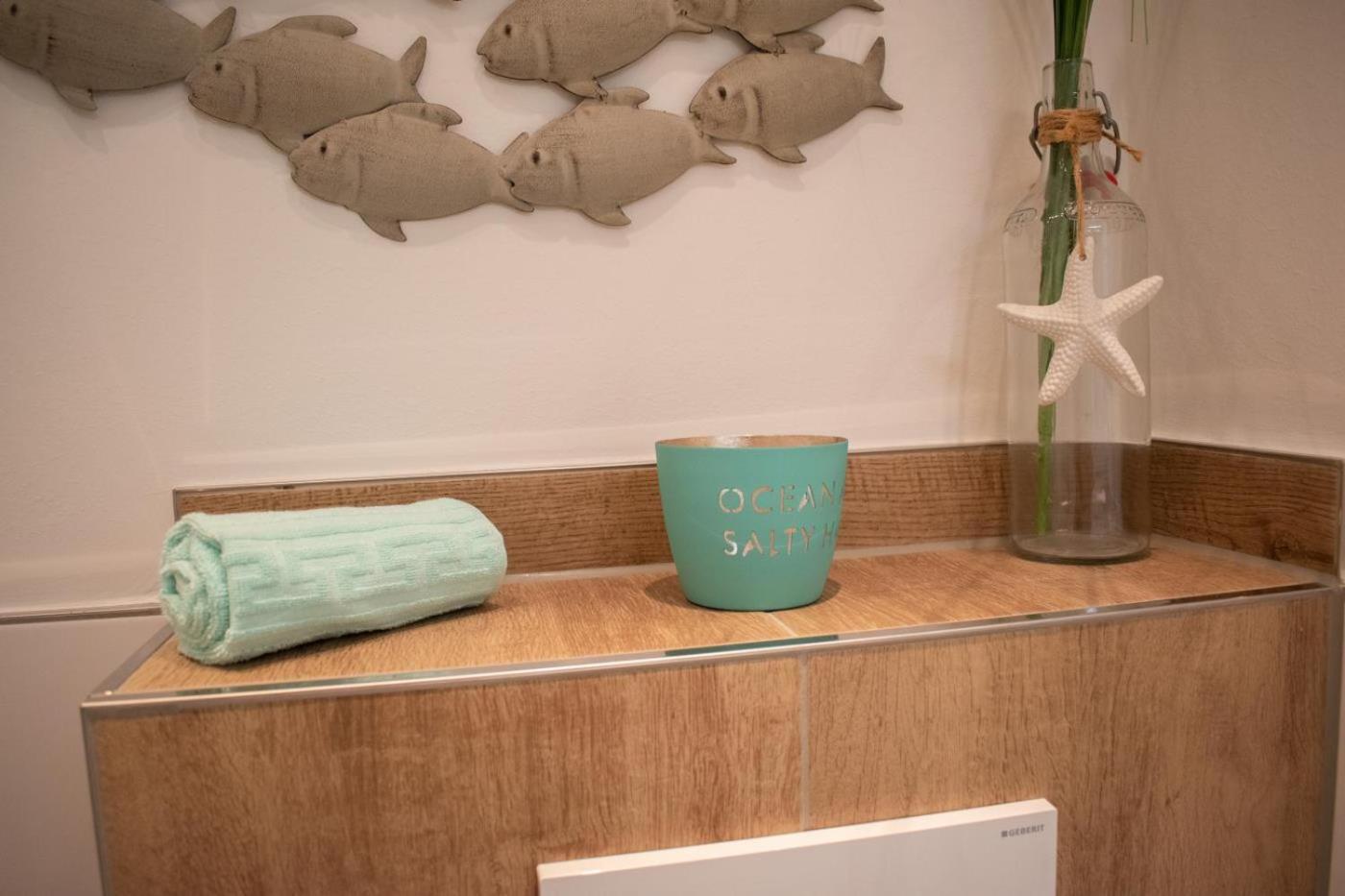 Ferienwohnung Kleine Strandkoje 하프크루그 외부 사진