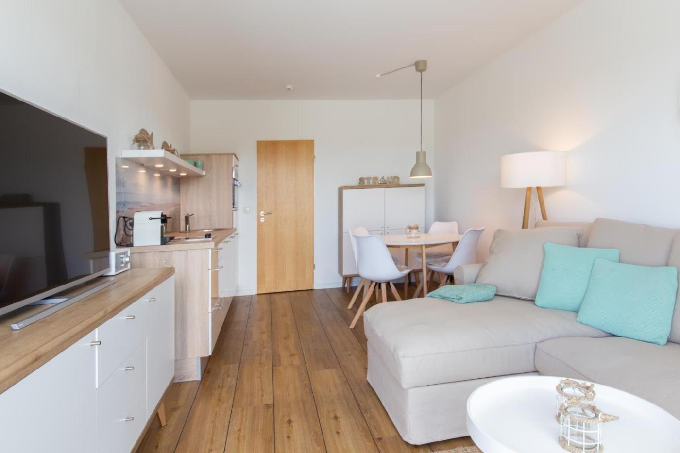 Ferienwohnung Kleine Strandkoje 하프크루그 외부 사진
